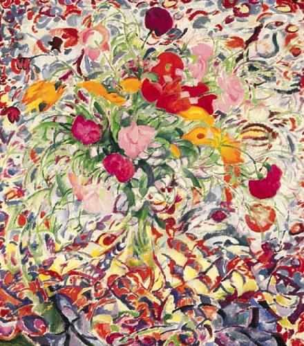 Bloemen voor gebloemde lap, Leon Bakst